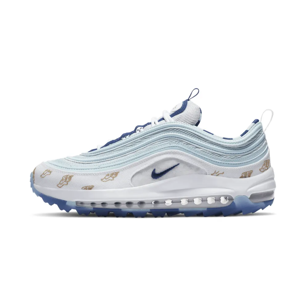 Nike Air Max 97 Golf Wings White/Topaz Mist-Celestial Gold-Deep Royal (CK1220-100)
