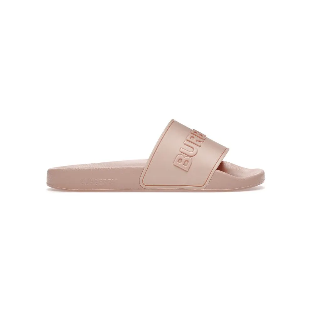 Burberry Embossed Logo Slides Peach Pink (8057167)