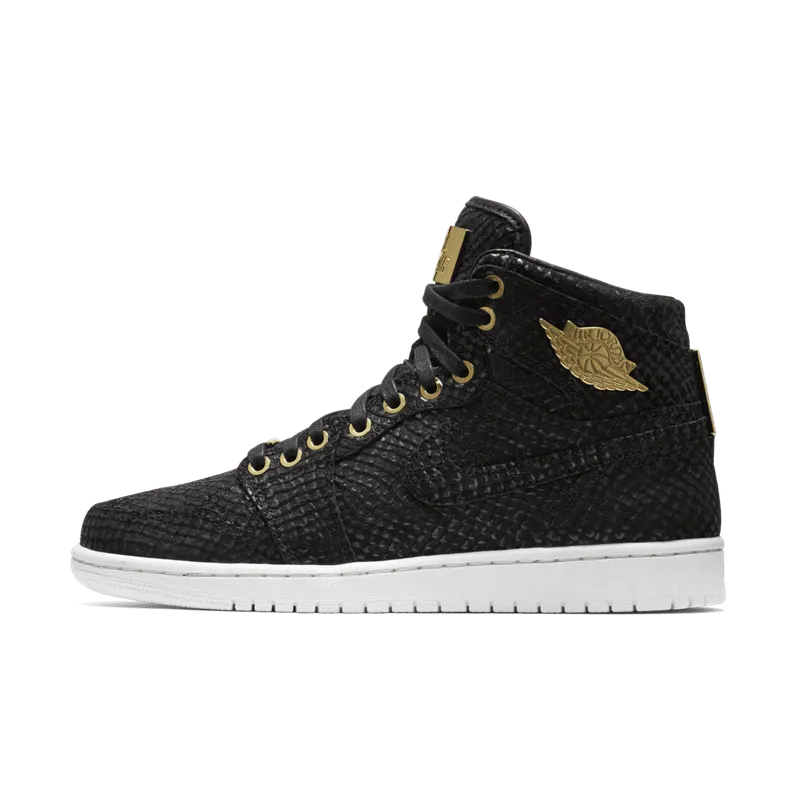 Jordan 1 Retro Pinnacle Black Black/Metallic Gold-White (705075-030)