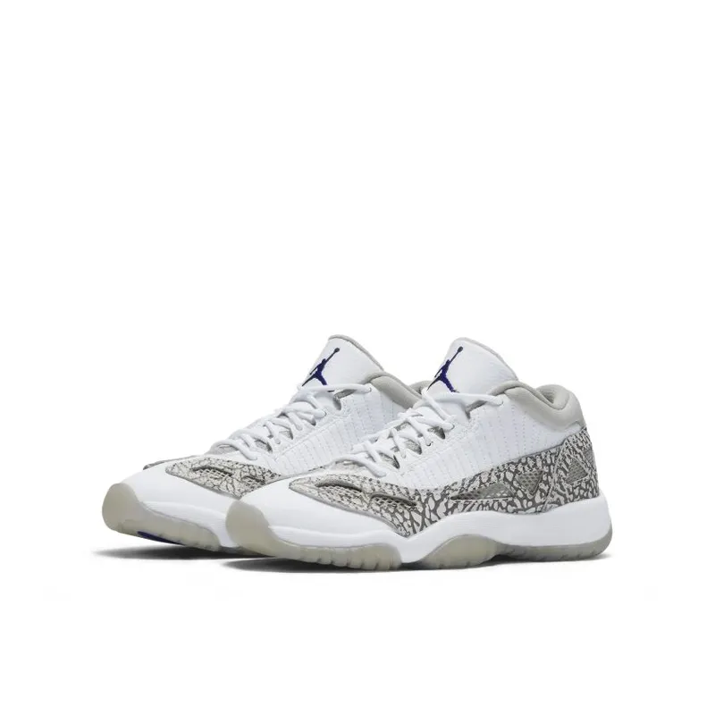 Jordan 11 Retro Low IE Cobalt 2015 (GS) White/Cobalt/Zen Grey (768873-102)