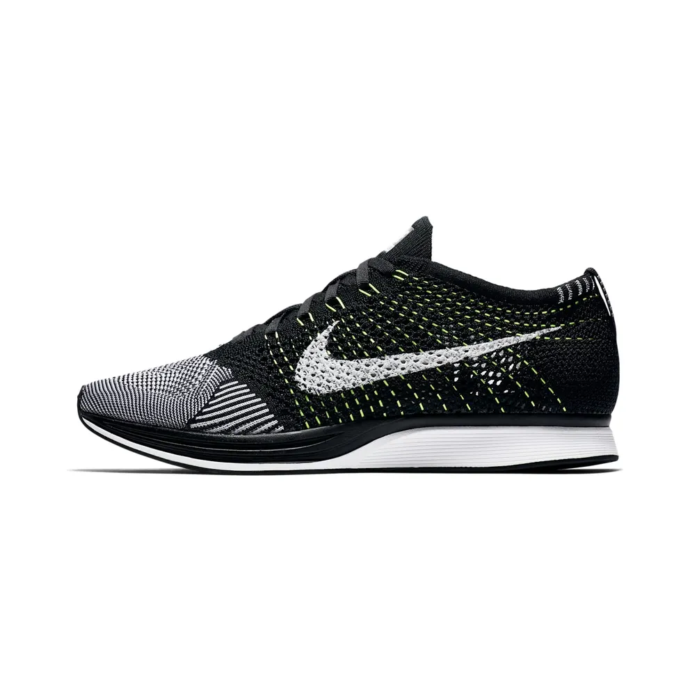 Nike Flyknit Racer Orca Black White Volt (526628-011)