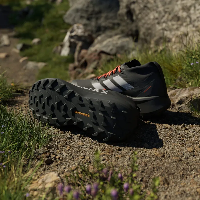 Adidas Terrex Agravic GTX Trail Running Core Black / Grey Two / Semi Impact Orange (IH2939)