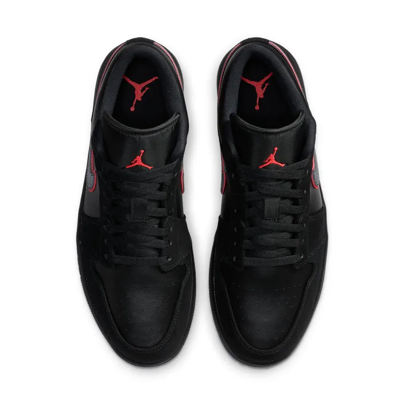Jordan 1 Low Black Red Orbit Black/Black-Red Orbit (CK3022-006)