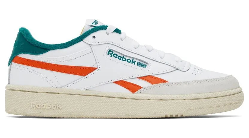 Reebok Club C Revenge Cloud White / Pump Orange / Seaport Teal (GX0385)