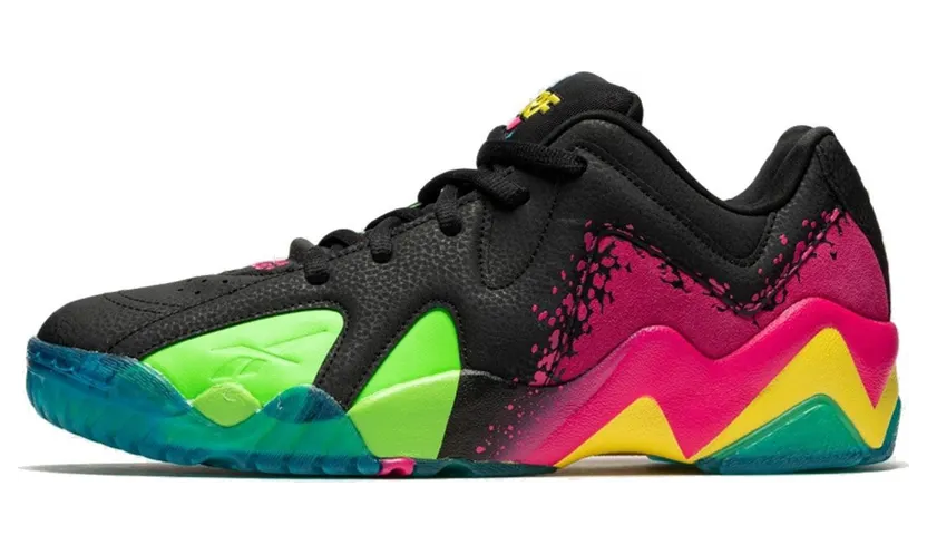 Reebok Kamikaze II Low NERF NERFOOP – “Black / Proud Pink / Solar Lime” (GV7743)