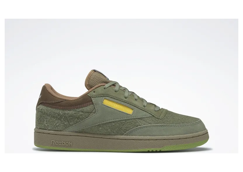 Reebok National Geographic Club C Washed Green / Acid Gold / Soft Camel (GY1200)