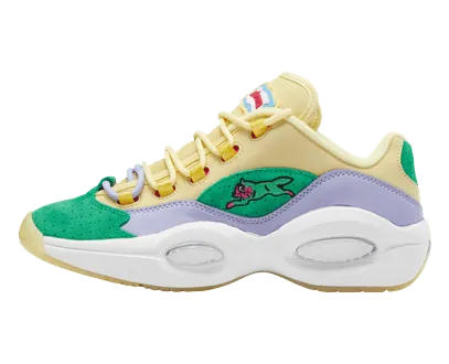 Reebok Question Low BBC Ice Cream Running Dog Yellow Green (FZ4345)
