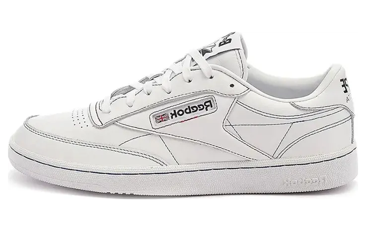Reebok x BAPE Club C 85 White/Red/Blue (Q47367)