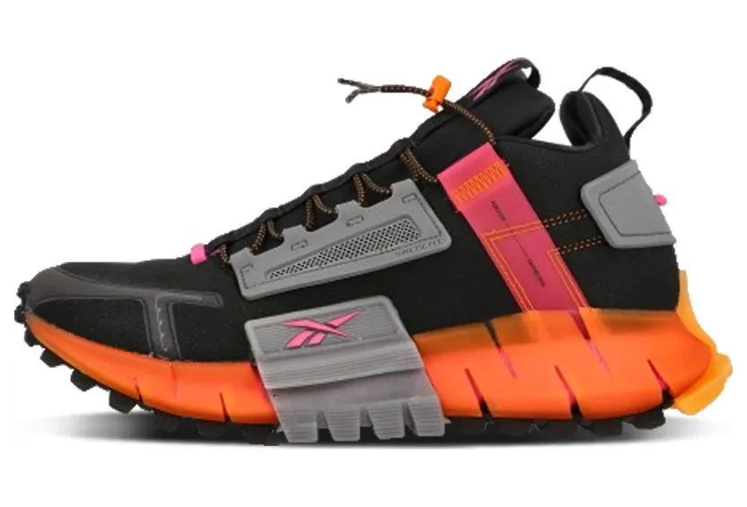 Reebok Zig Kinetica Edge Black Pink Orange (FU8182)