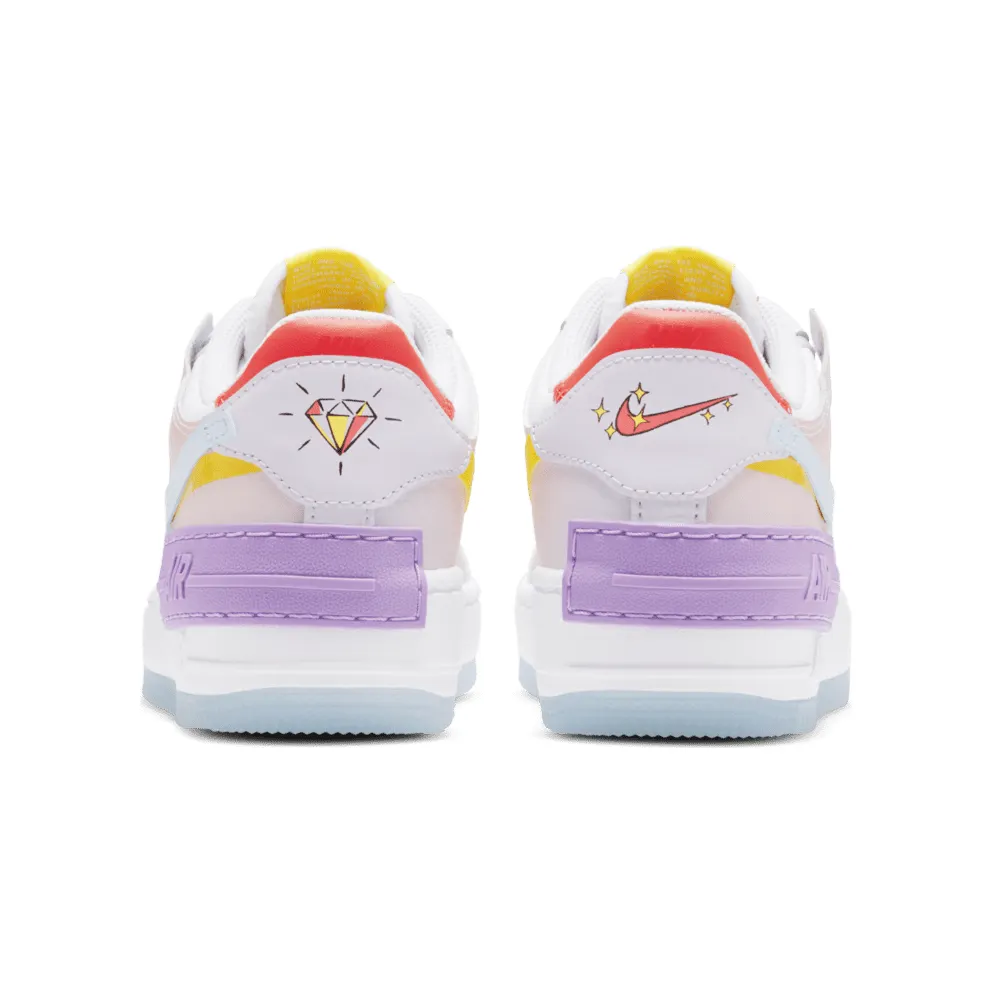 Nike Air Force 1 Shadow White Hydrogen Blue Purple (W) White/Hydrogen Blue-Purple (CW2630-141)
