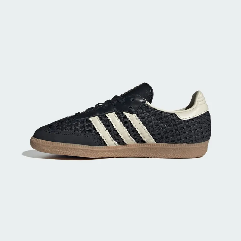 adidas Samba OG in gevlochten leer (HQ9282): zwart met structuur in plaats van kleur (6)