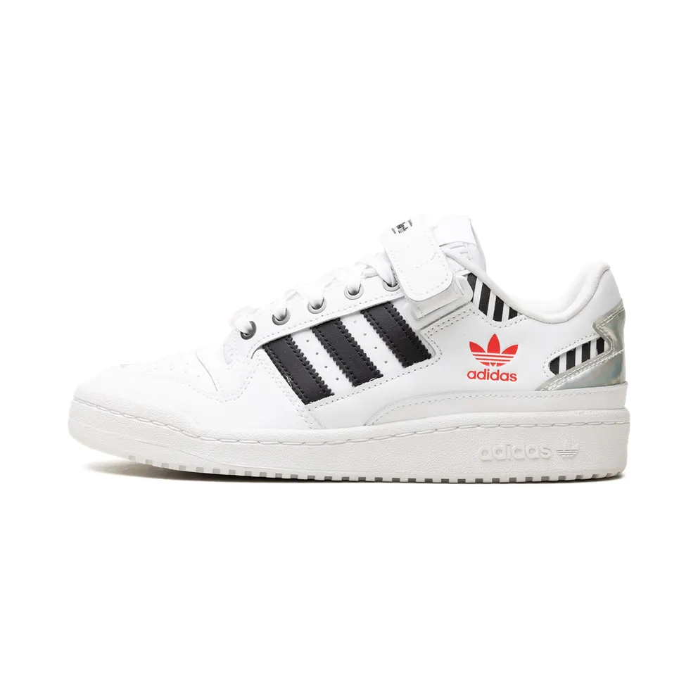 adidas Forum Low Schuh Cloud White / Core Black / True Pink (FZ3908)