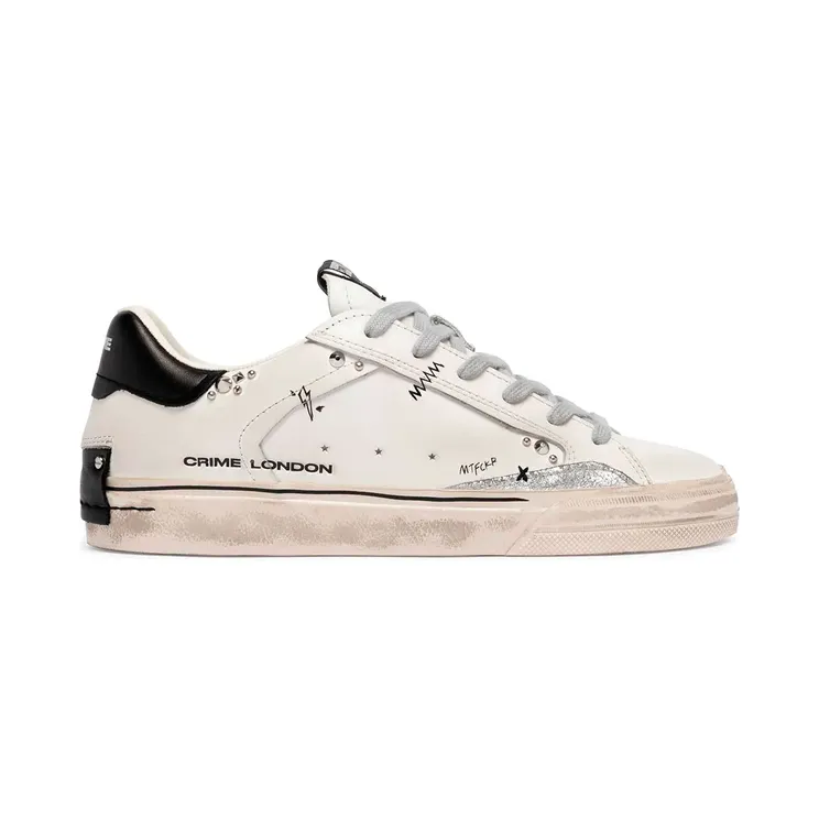 Crime London Deconstructed stud-embellished “White” (23072AA9)
