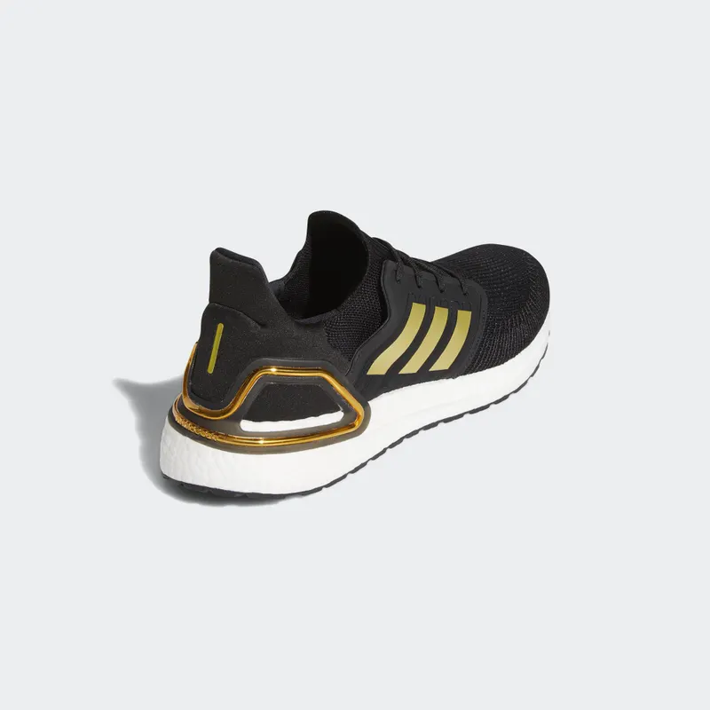 adidas Ultra Boost 20 Black Gold White Core Black/Gold Metallic/Solar Red (EE4393)