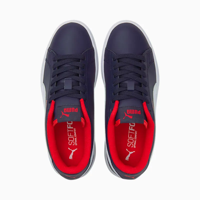 PUMA Smash V2 Youth Peacoat/White/High Risk Red (365170-13)
