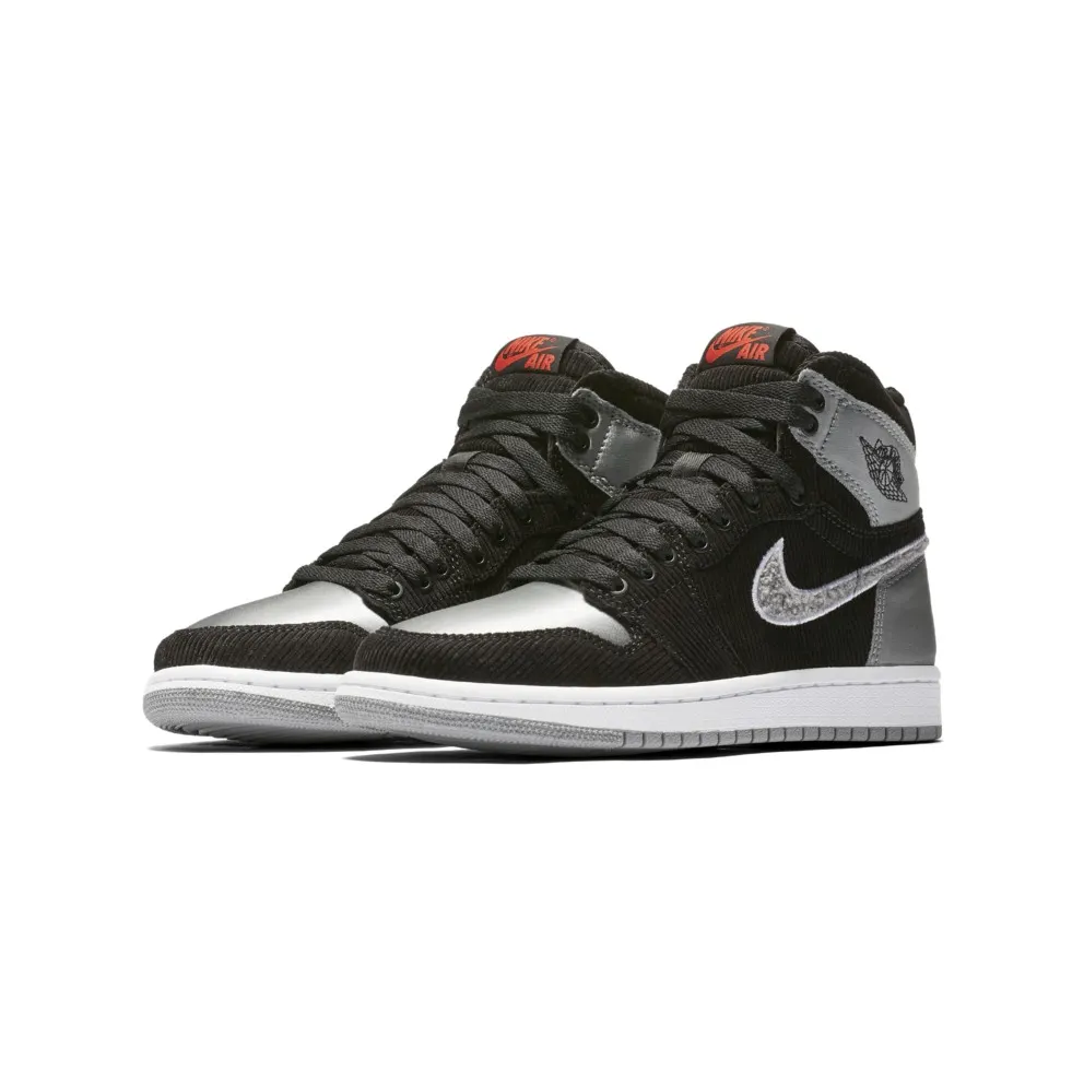 Jordan 1 Retro High Aleali May Shadow (GS) Black/Shadow Grey-White (AQ9710-062)