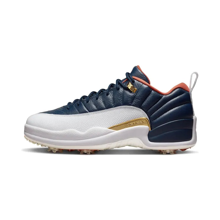 Jordan 12 Retro Low Golf Eastside Golf “Midnight Navy / White / Burnt Sunrise” (DZ4524-400)