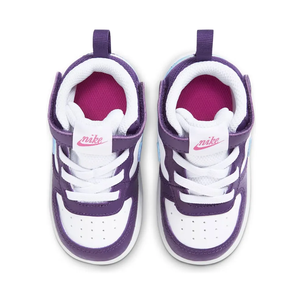 Nike Court Borough Mid 2 White Eggplant Royal Pulse (CD7784-106)