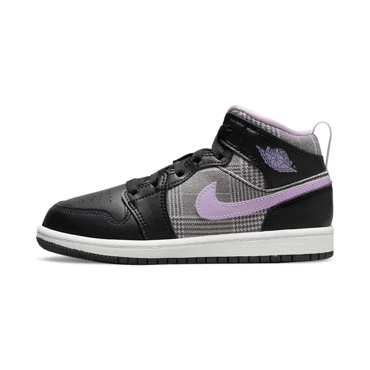 Jordan 1 Mid Houndstooth (PS) (DC7227-015)