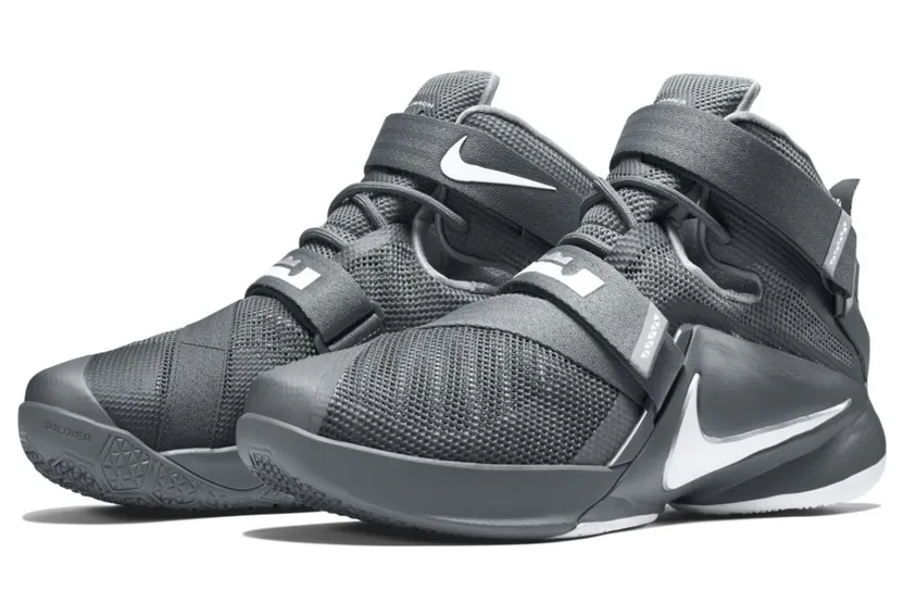 Nike LeBron Soldier 9 Cool Grey White (749417-003)