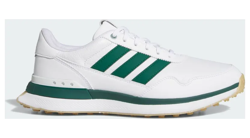 Adidas S2G 26 LEATHER SPIKELESS GOLF SHOES Cloud White / Collegiate Green / Gum (JQ9311)
