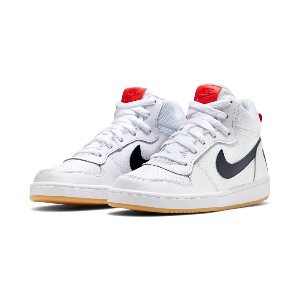 Nike Court Borough Mid White Obsidian (839977-107)