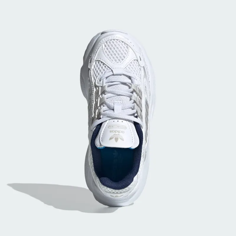 adidas OZMILLEN Elastic Lace Shoes Kids Cloud White / Grey One / Bright Blue (IE5558)