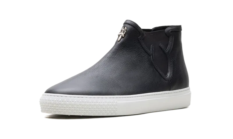 Chrome Hearts Leather High Top Trainers “Black” (CHRM1173)