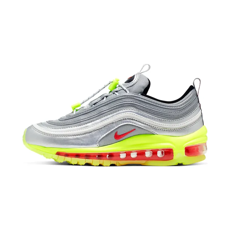 Nike Air Max 97 Rft Metallic Silver Red Orbit Volt (GS) “Metallic Silver / Volt / Black / Red Orbit” (BQ8437-002)