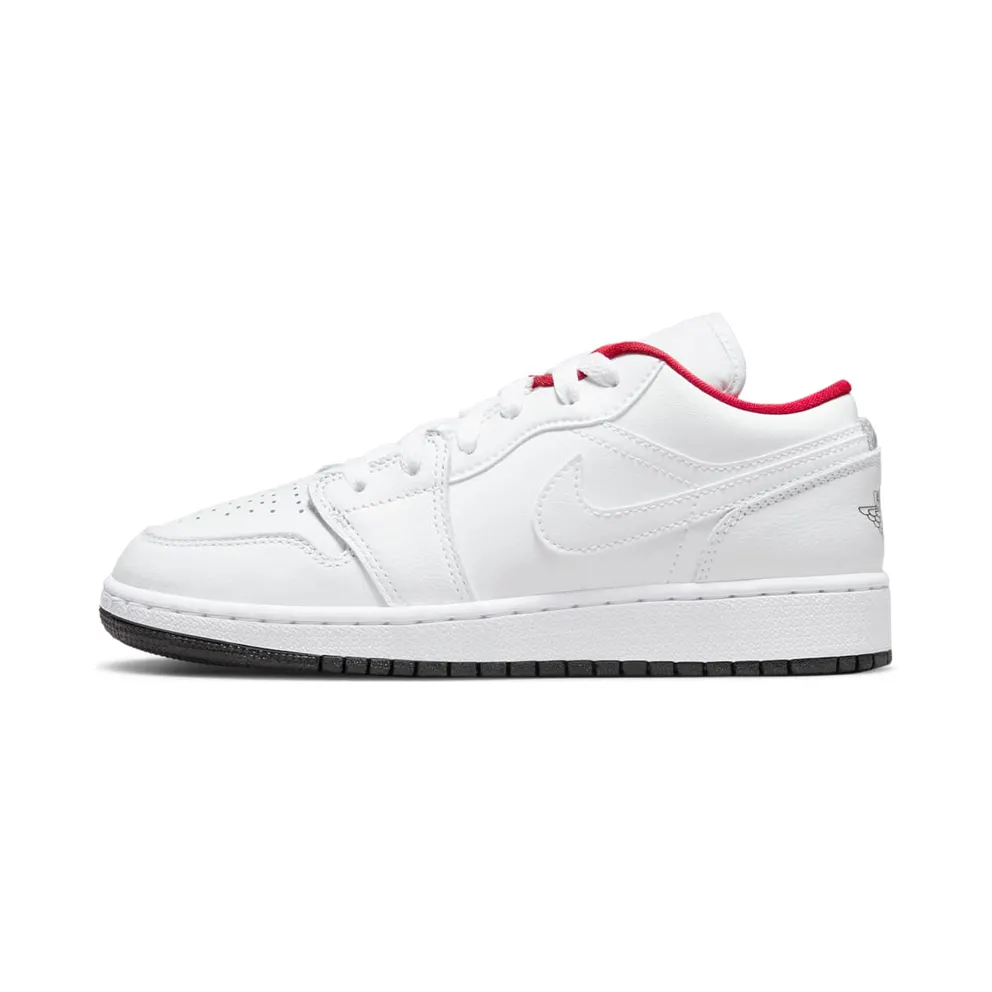 Air Jordan 1 Low GS White Red (553560-164)