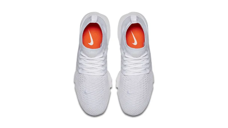 Nike Air Presto Flyknit Ultra Triple White White/White-Total Crimson-White (835570-100)