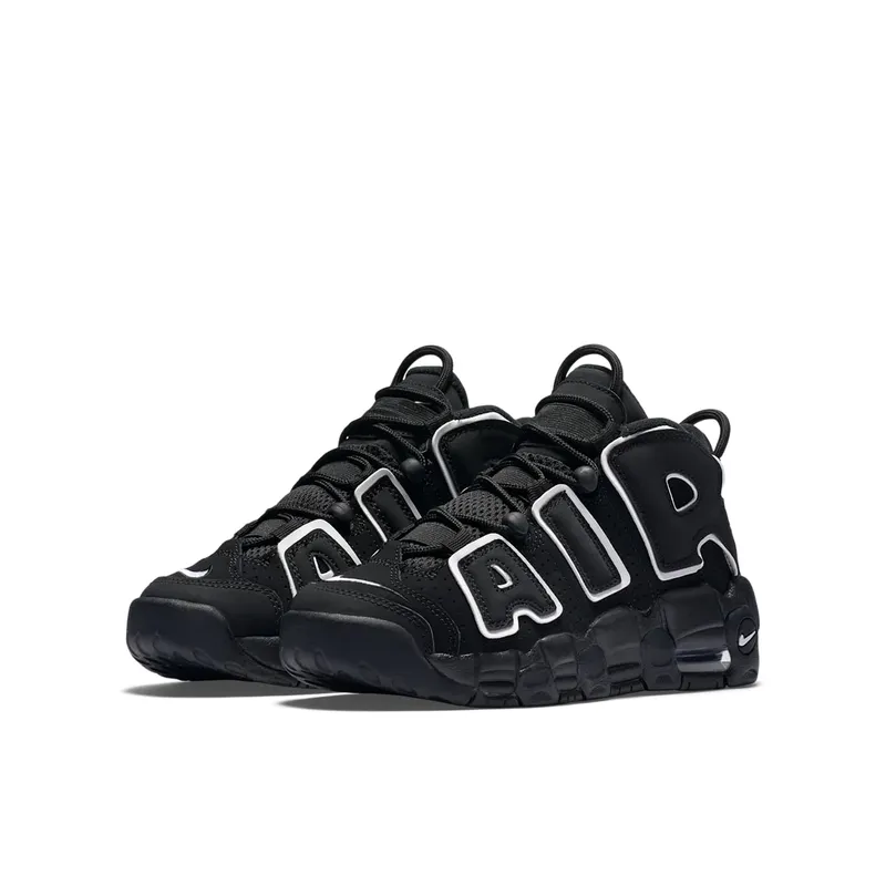 Nike Air More Uptempo Black White 2016 (GS) Black/White (415082-002)