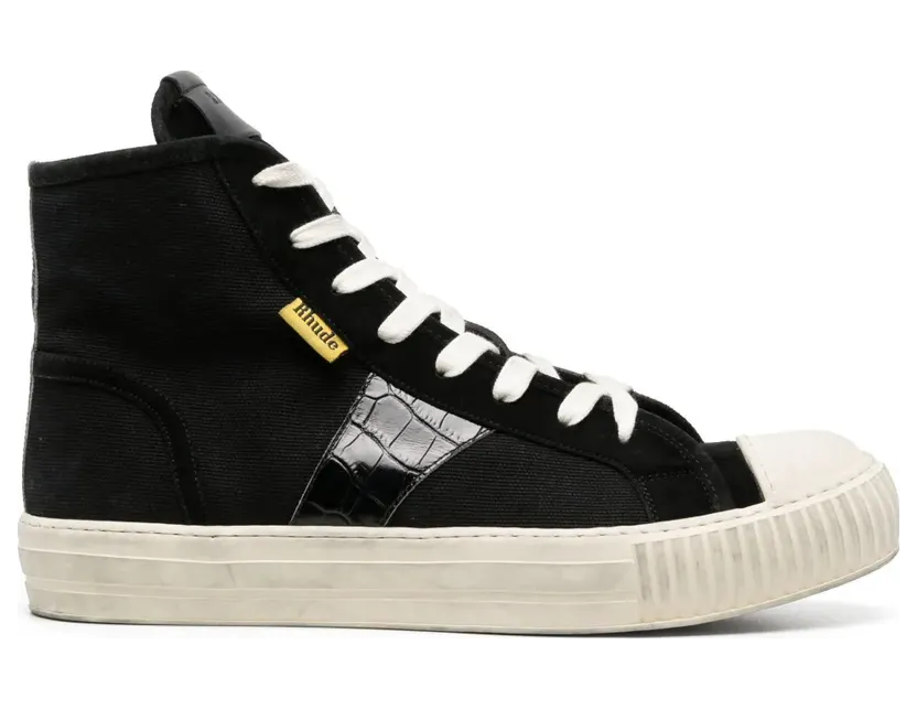 Rhude Bel Airs High Black Croc (RHPF23FO03975-119)