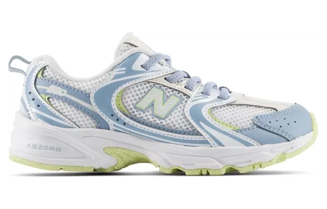 New Balance 530 Bungee Lace PS “Light Arctic Grey White” (P5303W7)