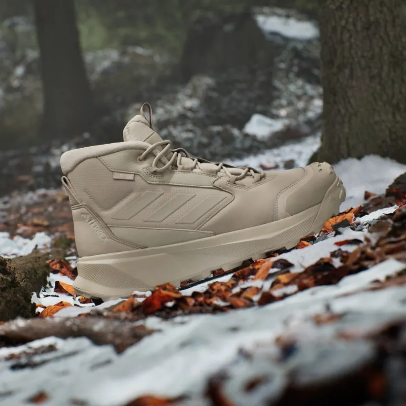Adidas Terrex Winter Leather Mid Cut RAIN.RDY COLD.RDY Boots Wonder Beige / Wonder Beige / Alumina (ID3436)