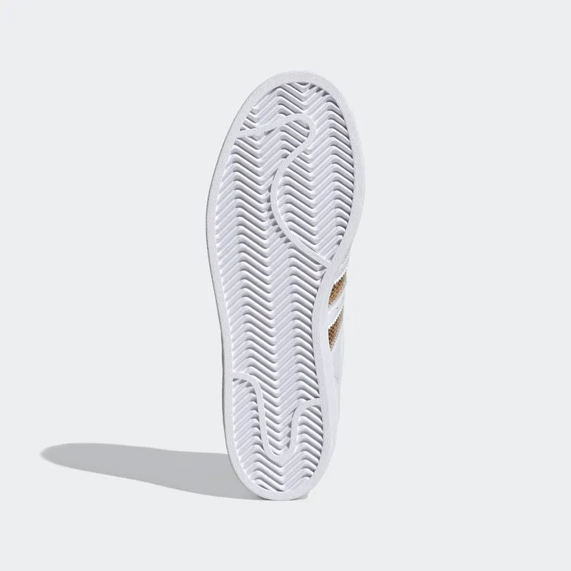 Adidas Superstar ‘White Gold Sequins’ Cloud White/Gold Metallic/Cloud White (G55658)