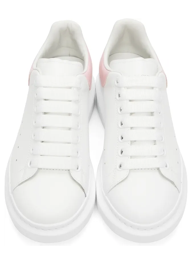 Alexander McQueen White & Pink Oversized Sneakers (553680WHGP59657) (5)