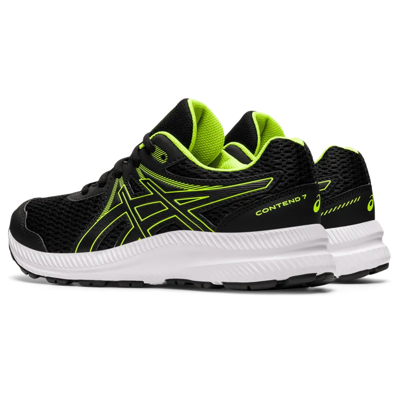 Asics CONTEND™ 7 GS Black/Hazard Green (1014A192.005)