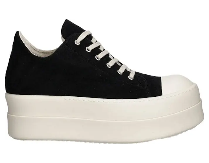 Rick Owens DRKSHDW Double Bumper Low Black Milk Fleece (DU02E7832-BMO-71645)
