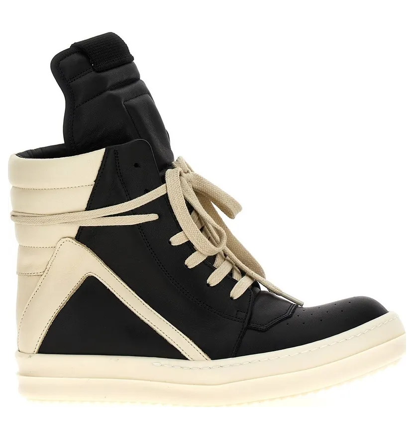 Rick Owens Geobasket “White/Black” (RP02F5894LCO911)