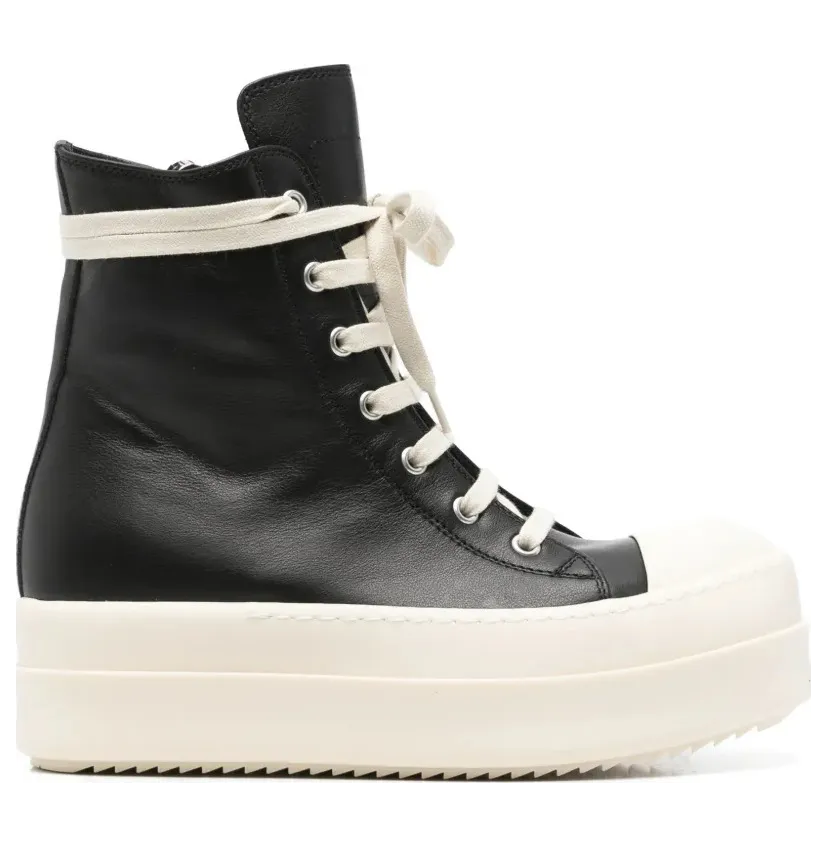 Rick Owens High-Top- aus Leder – Black (RP02F5859LCO)