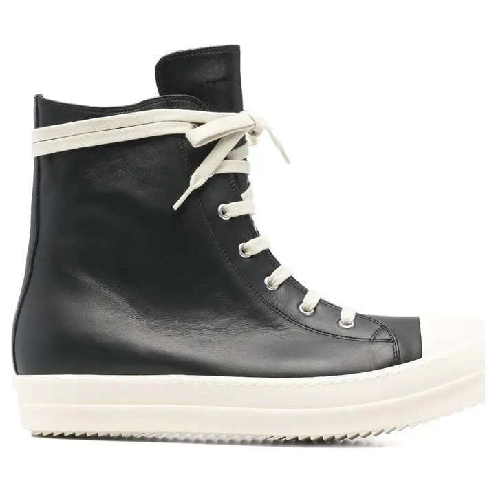 Rick Owens High-top Leather “Black” (RU01F2890 LCO 911)