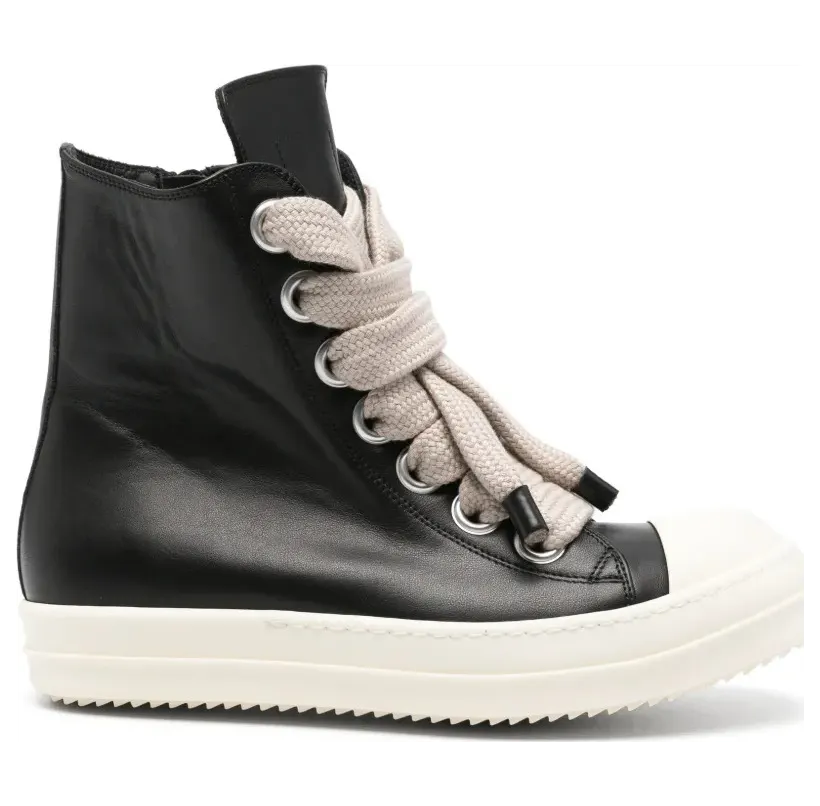 Rick Owens High-Top- mit Jumbo-Spitze – Black (RU02F4892LCOW2)