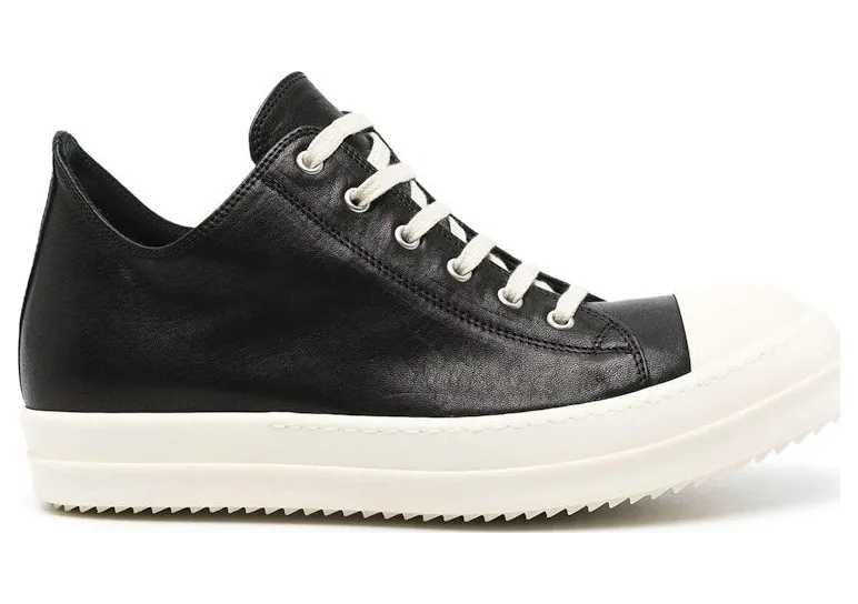 Rick Owens Hollywood Low Black Milk (RU01E5891 LGY 911)