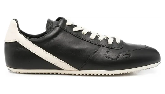 Rick Owens Lace-up Fastening Leather “Black” (RU02F4889 LCO 911)