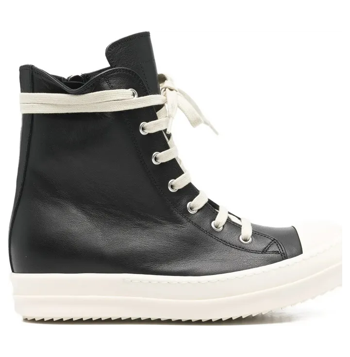Rick Owens Lace-up Leather “Black” (RP01F6890 LCO 911)