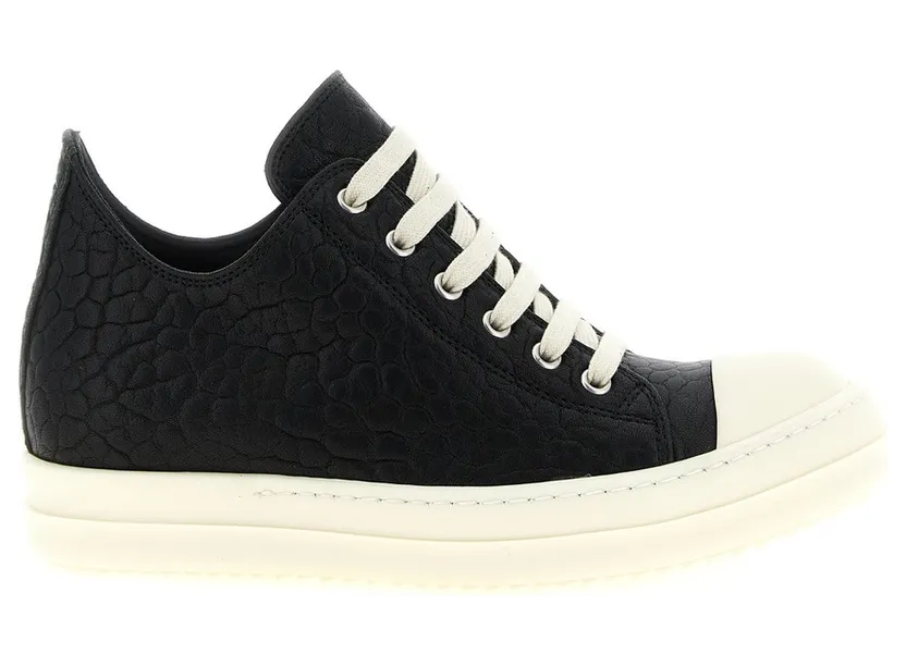 Rick Owens Low Sneaks “White/Black” (RP02F5891LBB911)