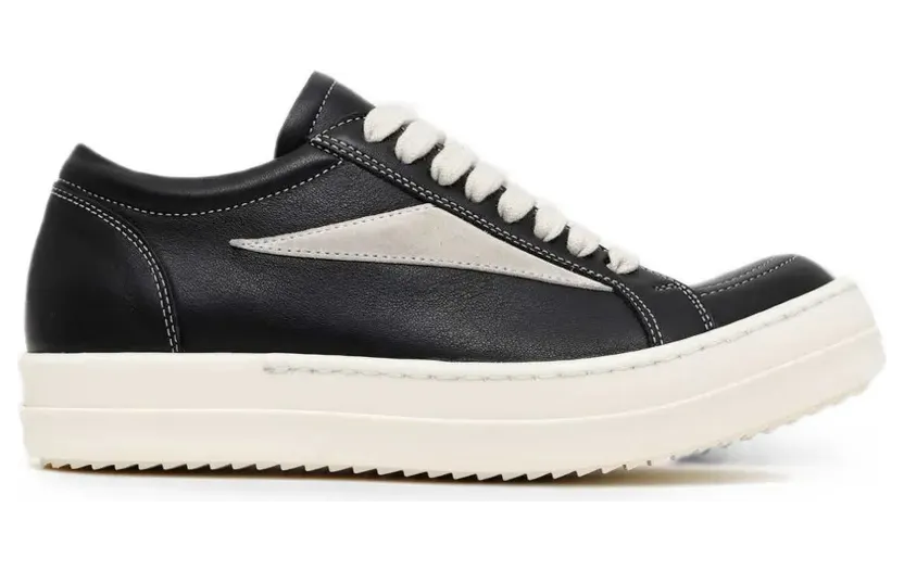 Rick Owens Low-top with contrasterende stiksels – Black (RP02F5888LCOLVS)