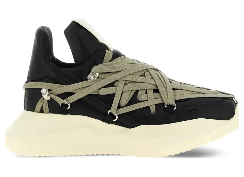 Rick Owens Megalace Geth Runner – Black (RU02E1812LCOW1)
