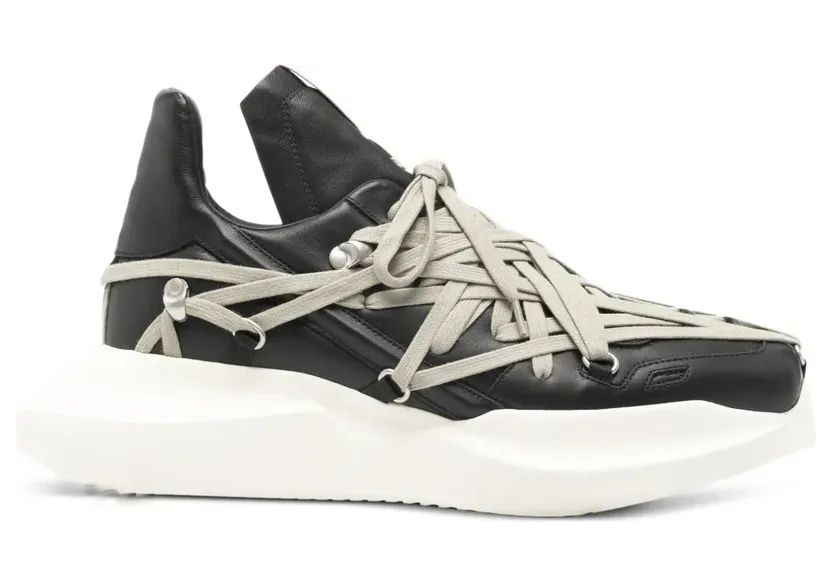 Rick Owens mit Schnürung – Black (RU01F2812LCOW1)